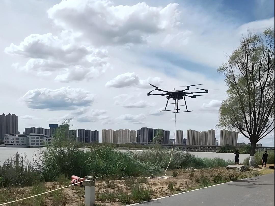 大秦無人機參加西安市防汛救援應急演練